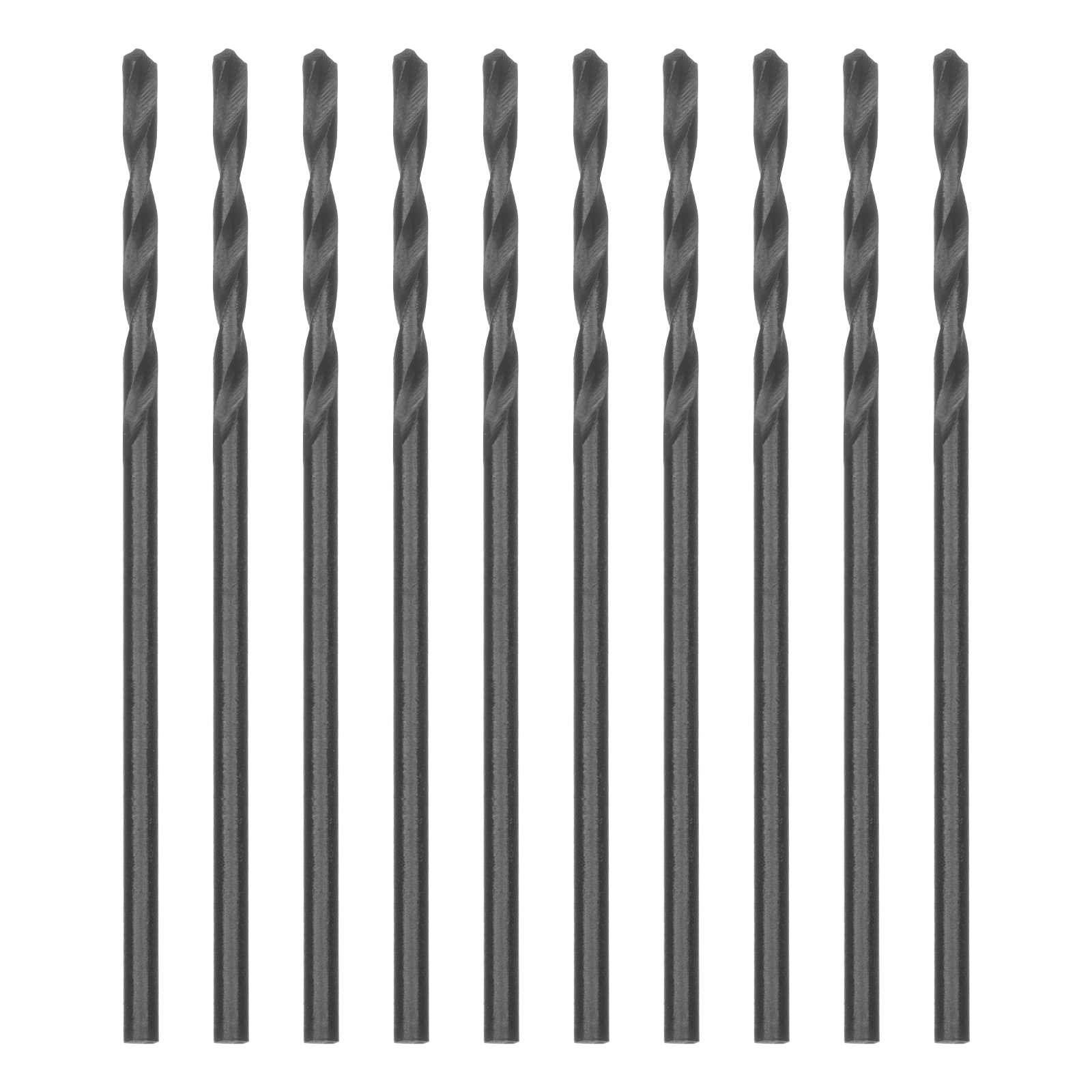 Сверло по металлу, 1.5 мм, полированное, HSS, 10 шт, цилиндрический хвостовик Matrix