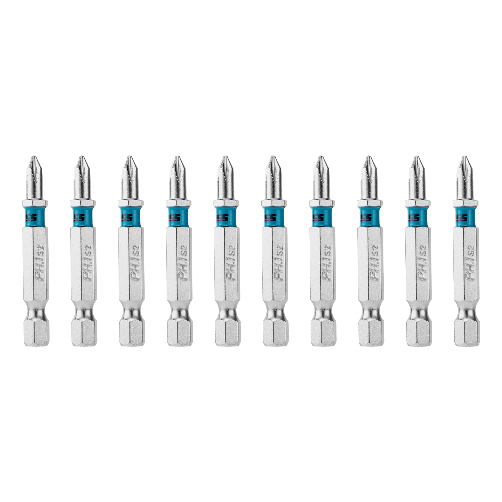 Бита PH1х50мм, сталь S2, шестигр., 10 шт. Gross