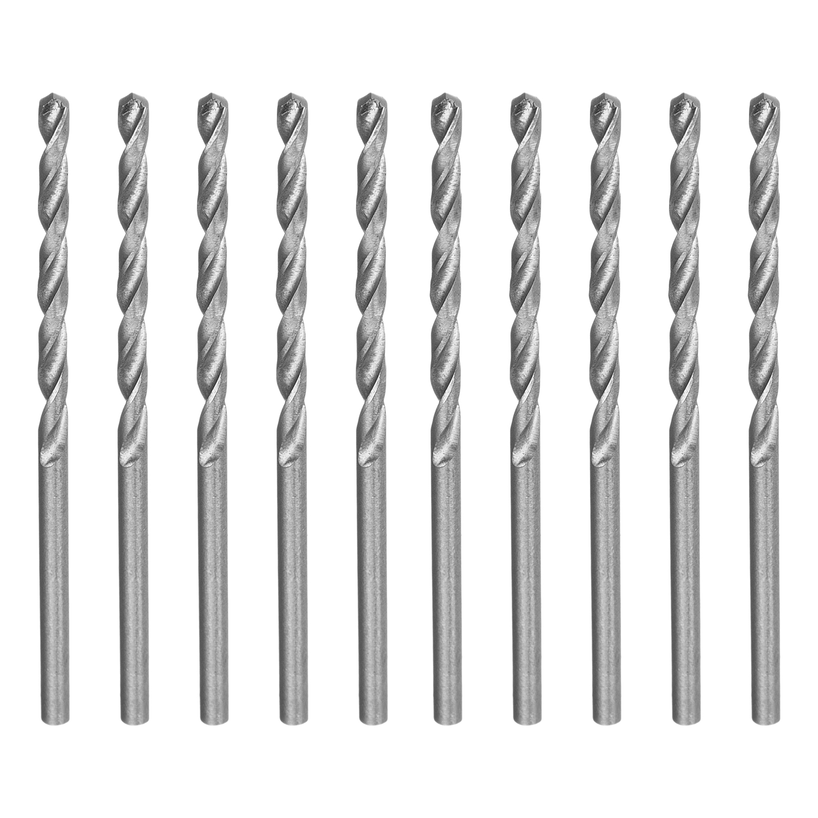 Сверло по металлу, 2.5 мм, полированное, HSS, 10 шт, цилиндрический хвостовик Matrix