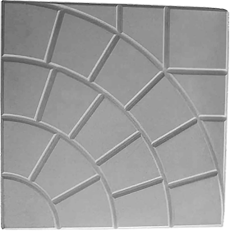 Тротуарная плитка Паутинка 350х350х50 серая