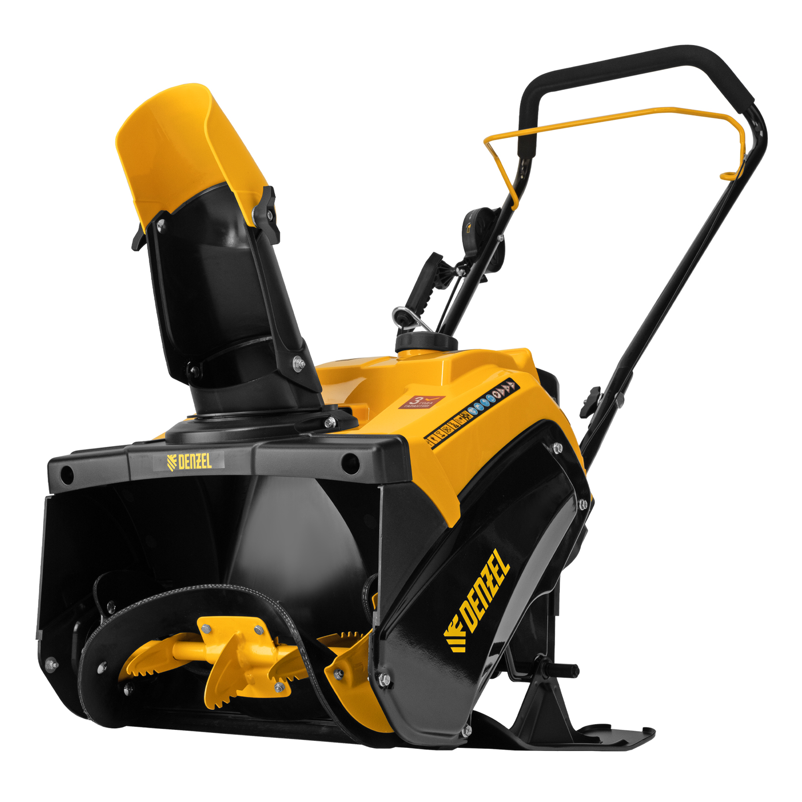 Бензиновая снегоуборочная машина SB 460 Sled, 99cc, лыжи ручной старт// Denzel