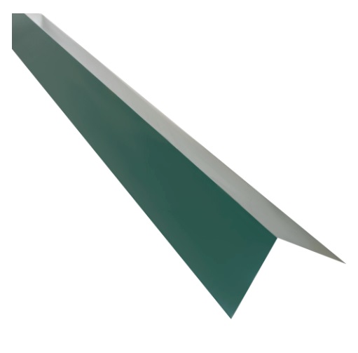 Планка для наружных углов с полиэстеровым покрытием 2 м цвет зелёный