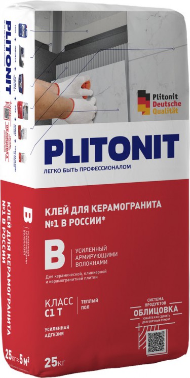 Клей плиточный Plitonit В экспресс быстротвердеющий 25 кг Клей плиточный Plitonit В экспресс быстротвердеющий 25 кг