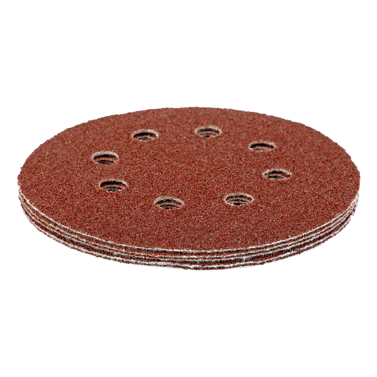 Круг абразивный на ворсовой подложке под "липучку", перфорированный, P 40, 125 мм, 5 шт Matrix