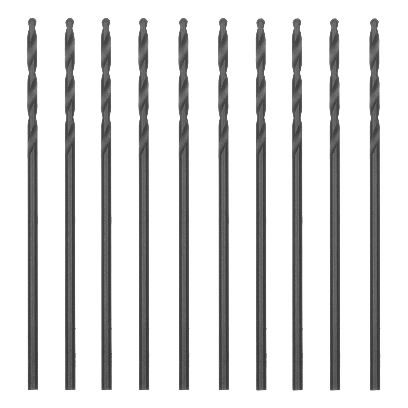 Сверло по металлу, 1 мм, полированное, HSS, 10 шт цилиндрический хвостовик Matrix