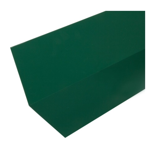 Планка примыкания верхняя с полиэстеровым покрытием 2 м цвет зелёный