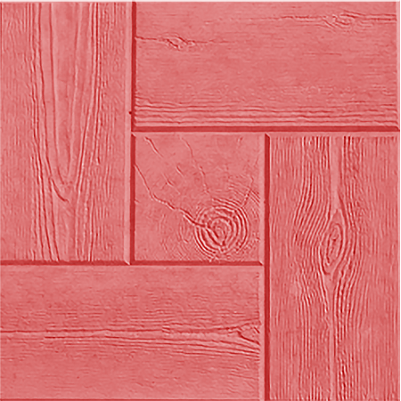 Тротуарная плитка Калифорния доска 300х300х30 красная