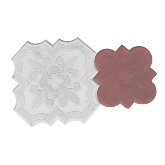 Тротуарная плитка Клевер краковский коричневая