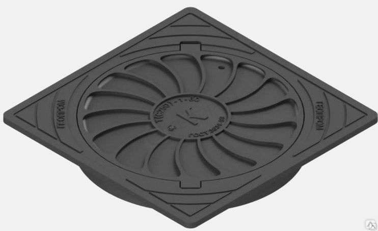 Люк средний (В125) трат.с квадратной крышкой