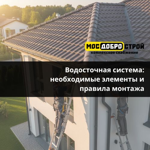 Водосточная система: необходимые элементы и правила монтажа