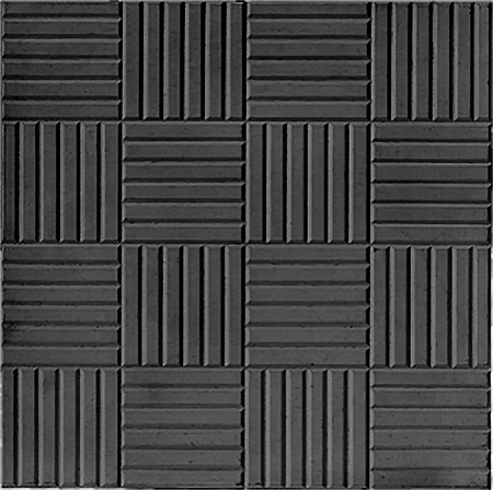 Тротуарная плитка Паркет 300х300х30 черный