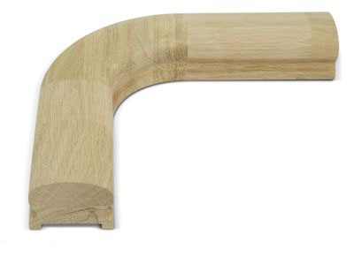 Поворот поручня 90 град. под балясину 50 мм, ДУБ