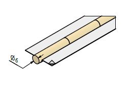 КЕДР Керамическая подкладка круглая КЕДР КП-6Ц (диаметр 6 мм, цилиндр, длина 600 мм)