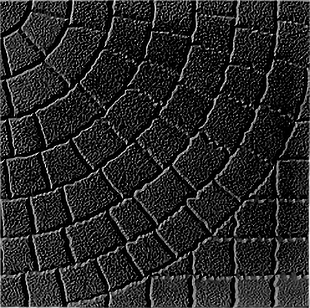 Тротуарная плитка Колодец 400х400х50 черная