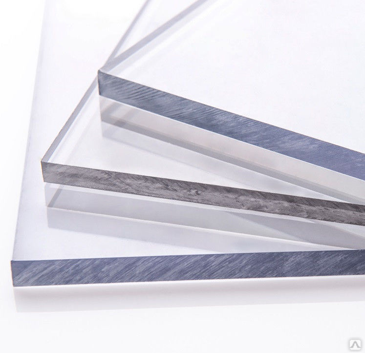 Монолитный поликарбонат 4мм, 2.05х3.05м прозрачный, Стандарт