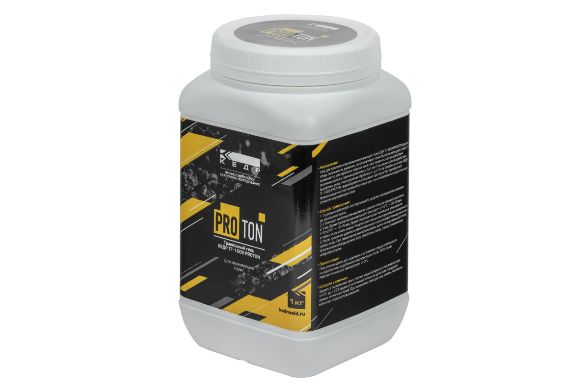 КЕДР Травильный гель (травильная паста) КЕДР PROTON ТГ-1000 (пластик банка 1,0 кг)