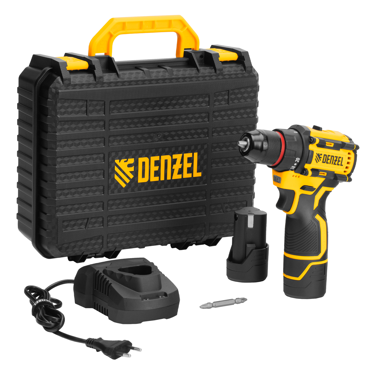 Дрель-шуруповерт аккумуляторная бесщет. CDH-BL-12, Li-Ion, 12 В// Denzel