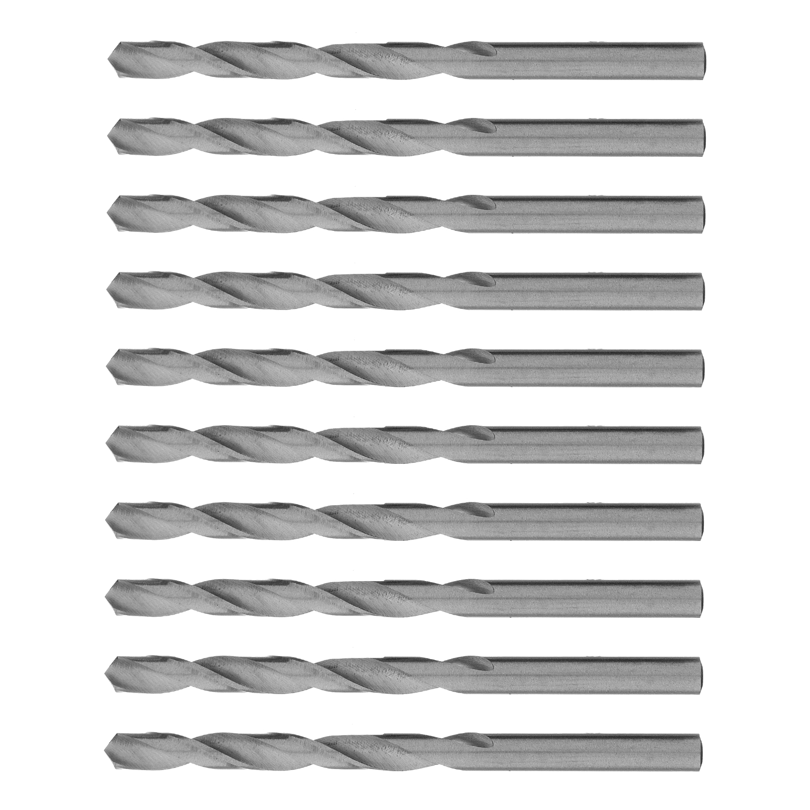 Сверло по металлу, 6 мм, полированное, HSS, 10 шт, цилиндрический хвостовик Matrix