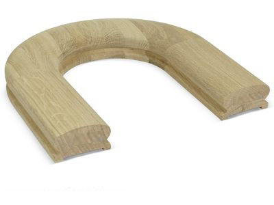 Поворот "180" Поручня . Дуб с поручнем 150мм