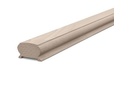 Поручень из бука AA 45х70х3500 мм для балясины 50х50