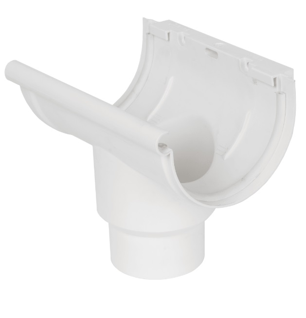 Воронка желоба центральная 80 мм цвет белый