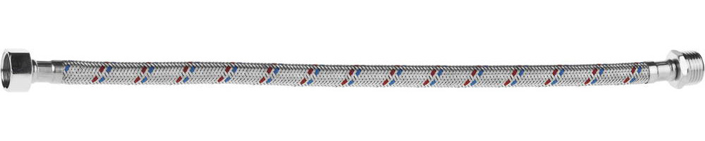 Подводка гибкая STAYER для воды, оплетка из нержавеющей стали, г/ш 1/2″ - 0,4м 51015-G/S-040