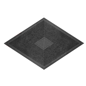 Тротуарная плитка Ромб 190x330х45 черная