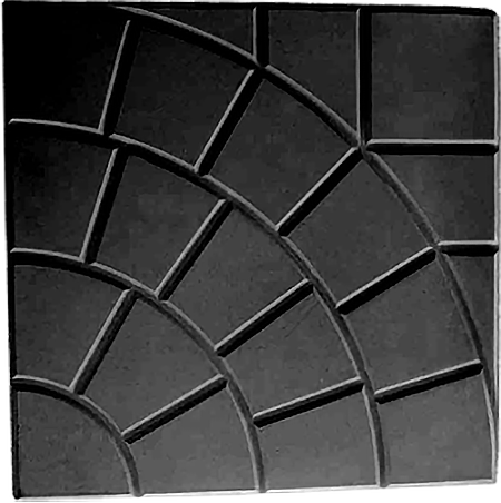 Тротуарная плитка Паутинка 350х350х50 черный