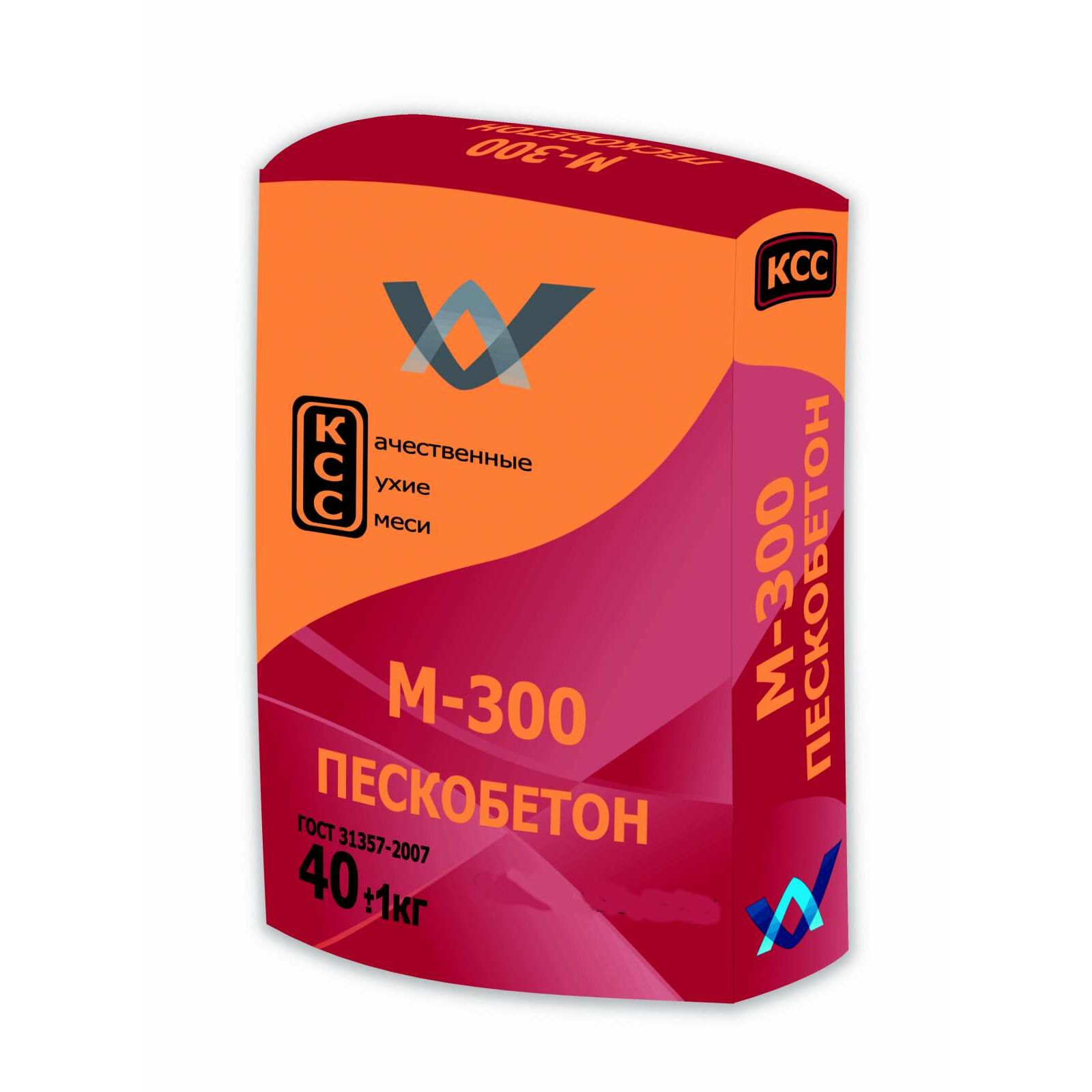 Смесь монтажно-кладочная М-300 "ПЕСКОБЕТОН" (40кг) "КСС" (42шт/п)