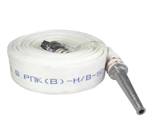 Рукав пожарный РПК(В)-50-1,0-М-УХЛ1 в сборе с головками ГР-50а-пл и стволом РС-50,01ал, 20±1м, Классик