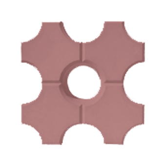 Тротуарная плитка Эко 250х250х60 коричневая