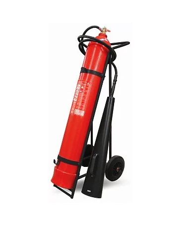 Огнетушитель углекислотный ОУ-25-ВСЕ Морской ИНЕЙ на шасси