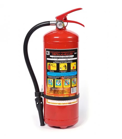 Огнетушитель воздушно-пенный ОВП-4 (з) АВ, летний (до +5°С)