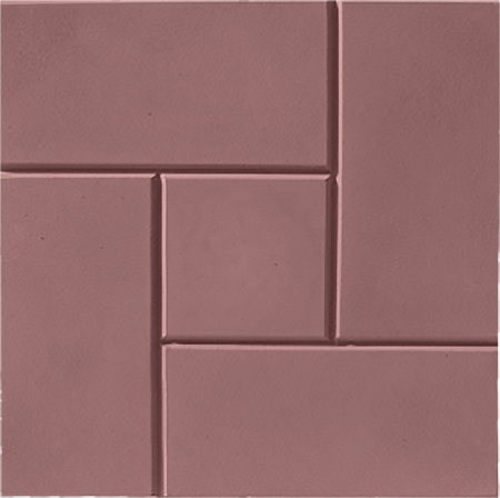 Тротуарная плитка Калифорния 300х300х30 коричневая