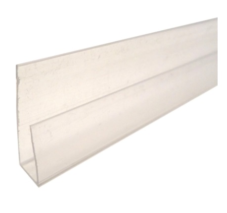 Заглушка торцевая 8 мм x 2.1 м, цвет прозрачный