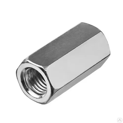 Гайка соединительная М12 удлиненная оцинкованная DIN 6334