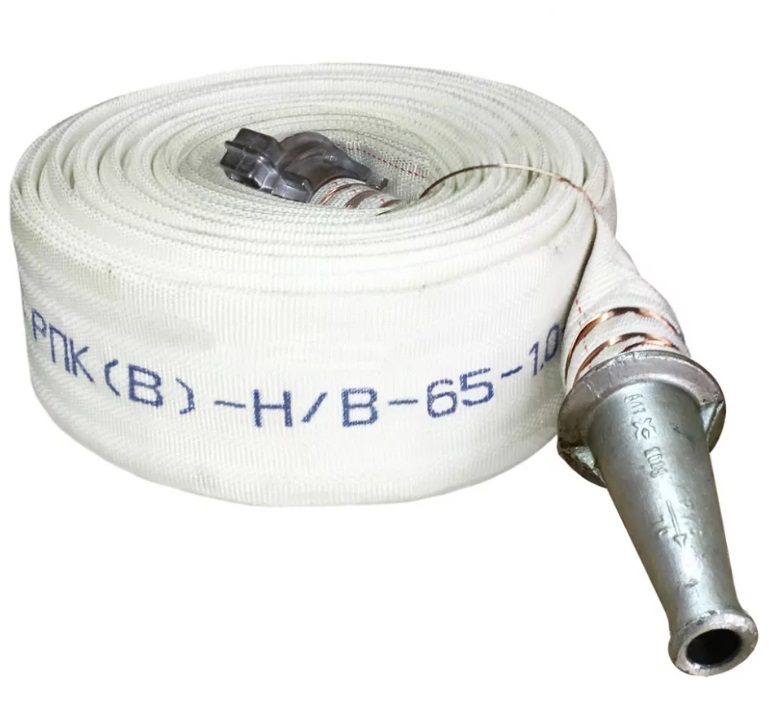 Рукав пожарный РПК(В)-Н/В-65-1,0-М-УХЛ1 в сборе с головками ГР-65ал и стволом РС-70,01ал, 20±1м, Классик