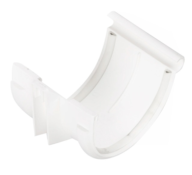 Соединитель желоба с уплотнителем цвет белый