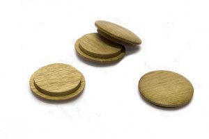 Заглушка деревянная Дуб d-50х60 мм. 3 шт/упак.