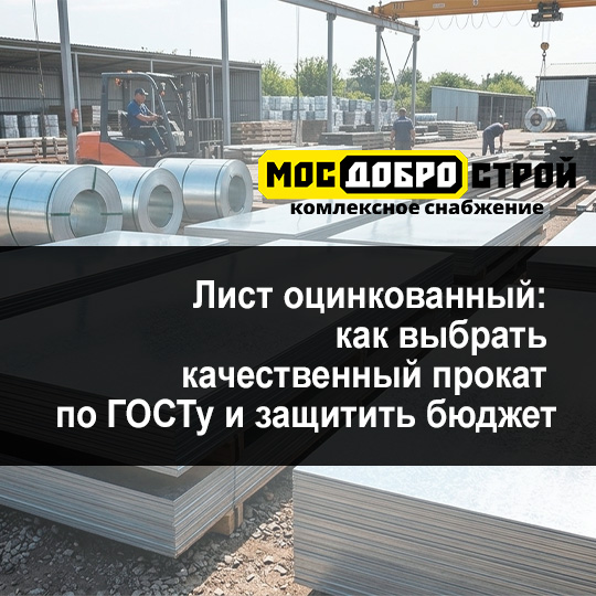 Лист оцинкованный: как выбрать качественный прокат по ГОСТу и защитить бюджет