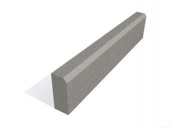 Бордюр садовый 1000х200х80мм (серый)