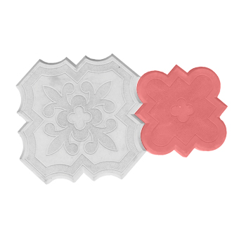 Тротуарная плитка Клевер краковский красная