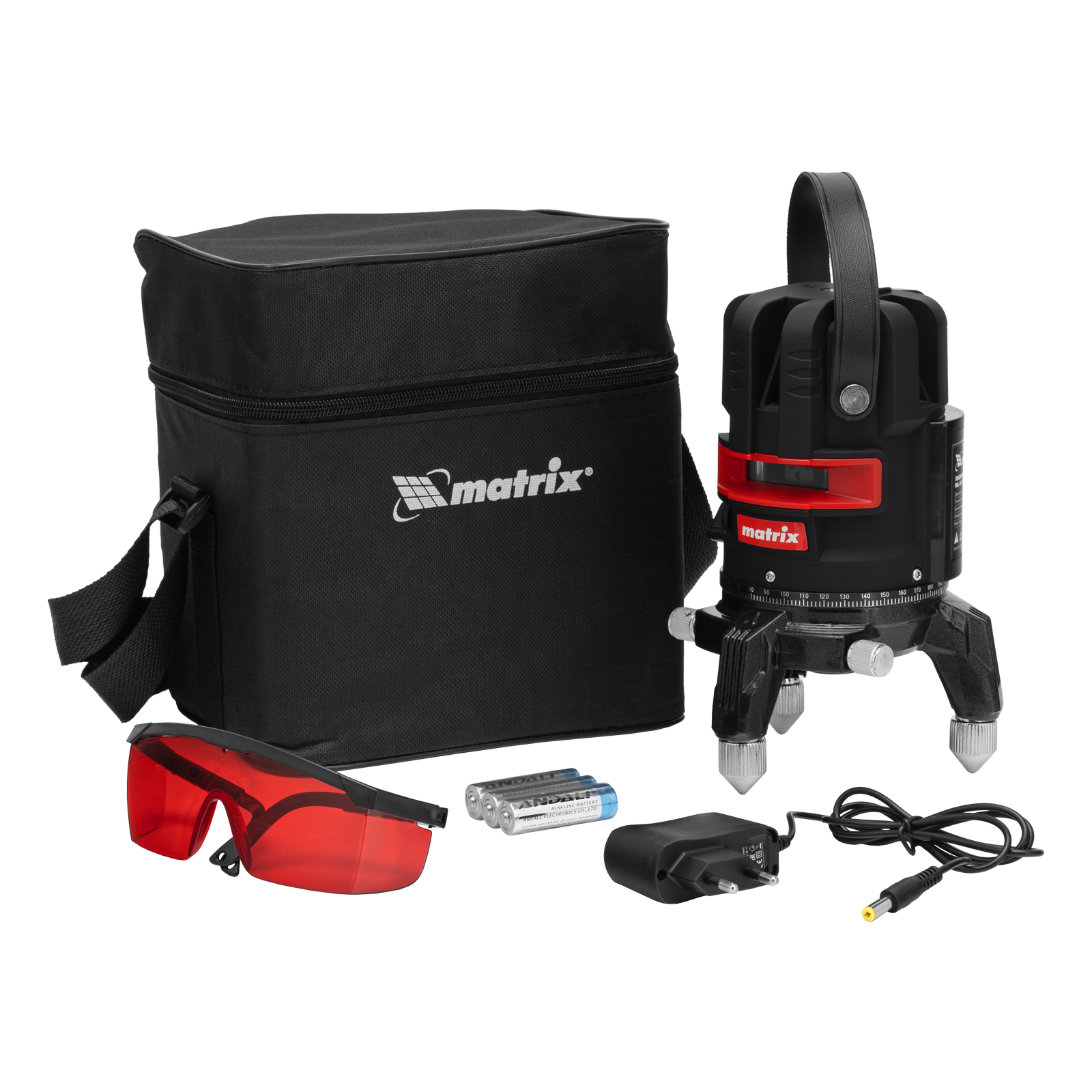 Лазерный уровень ML 05 Red, 20 м, 635 нм, резьба 5/8" Matrix