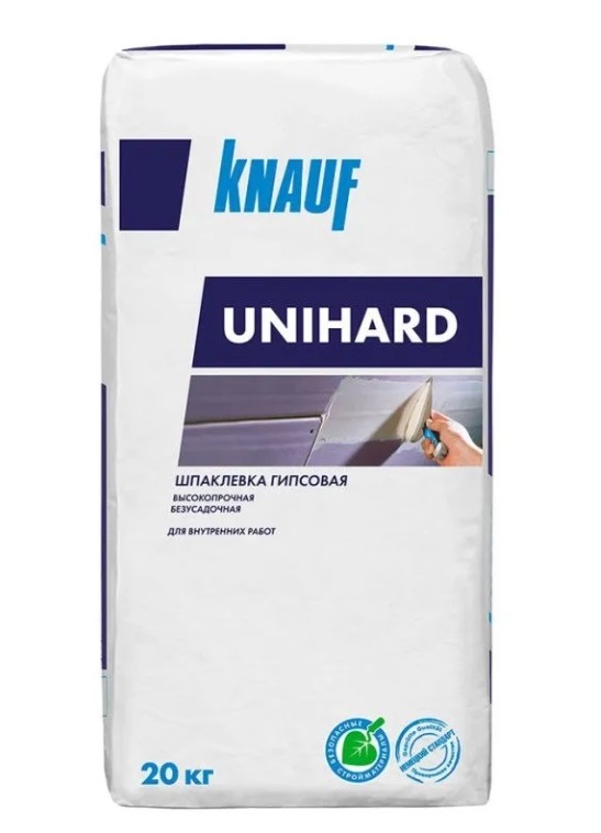 Гипсовая шпаклевка Кнауф Унихард (Knauf Unihard) 20 кг цена