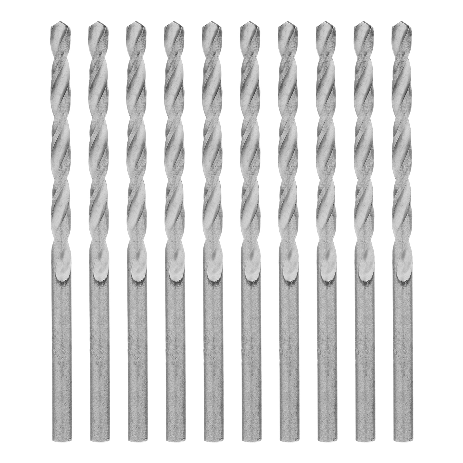 Сверло по металлу, 3,3 мм, полированное, HSS, 10 шт, цилиндрический хвостовик Matrix