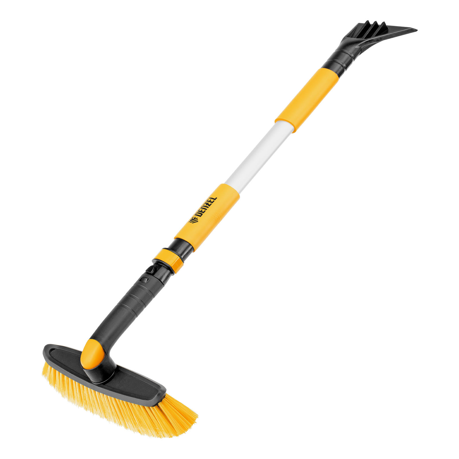 Щетка-сметка со скребком, телескоп, поворотная голова, 750-1120 мм Denzel