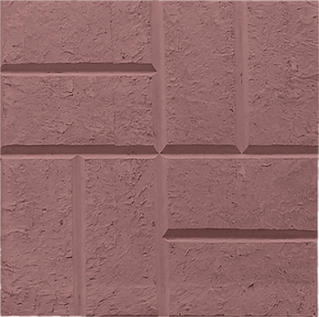 Тротуарная плитка 8 кирпичей 300х300х30 коричневая