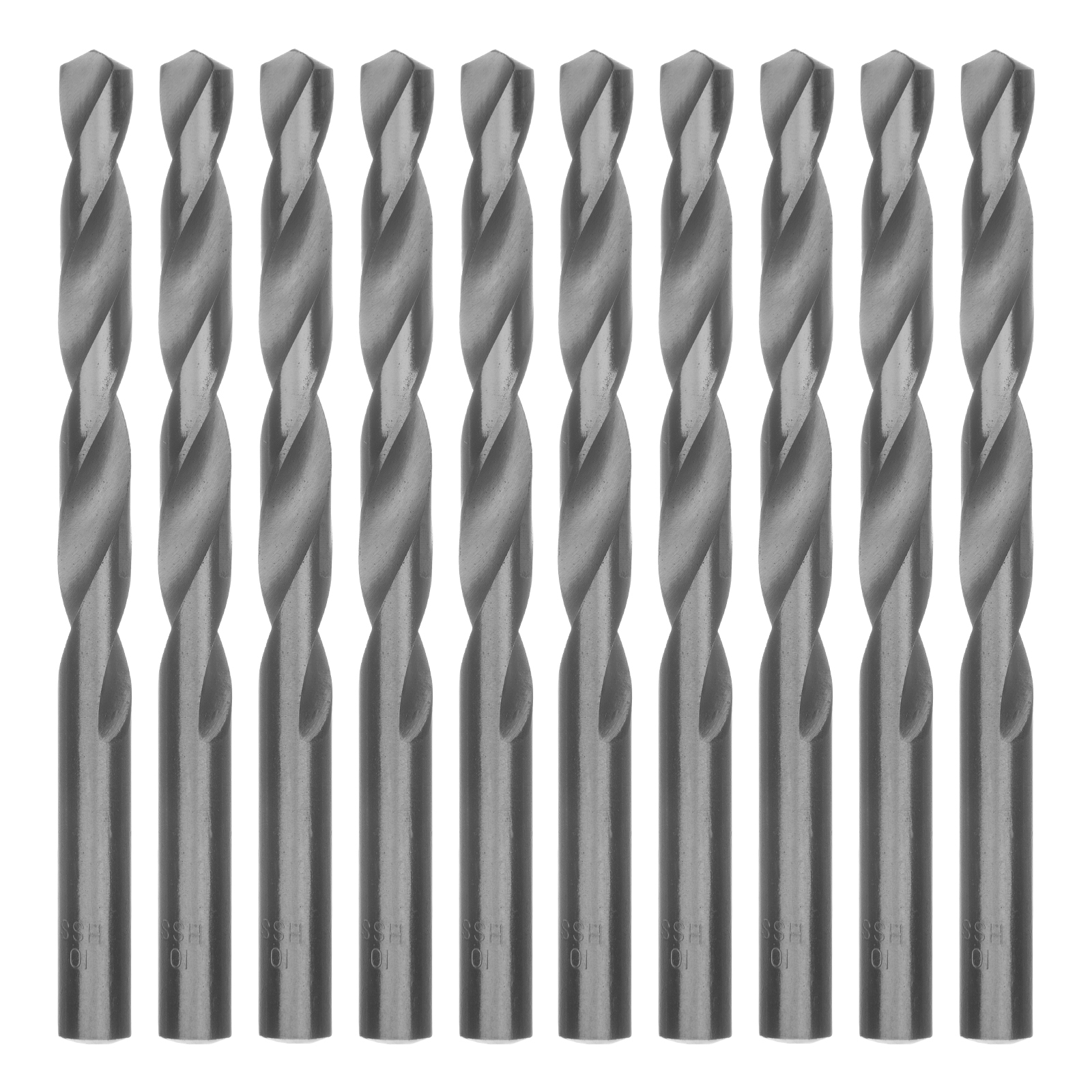 Сверло по металлу, 10 мм, полированное, HSS, 10 шт, цилиндрический хвостовик Matrix