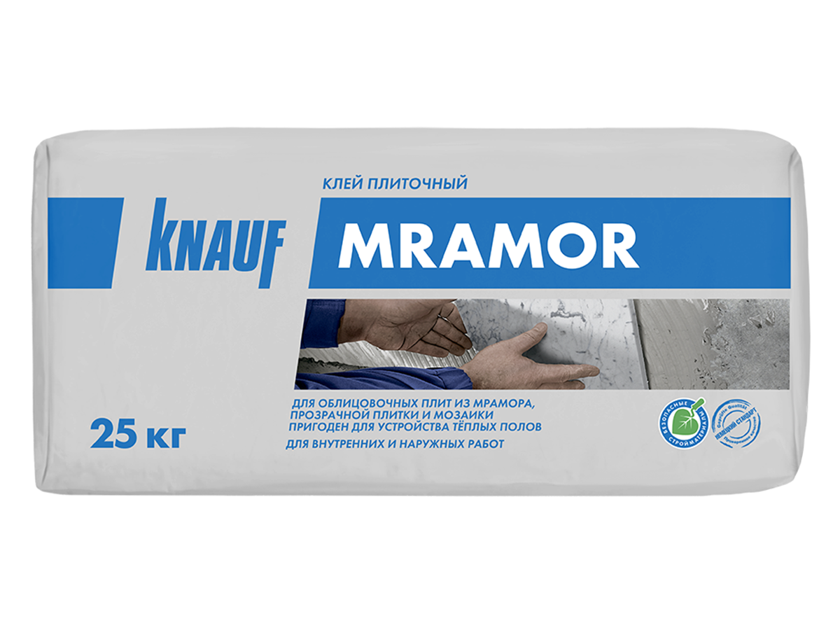 Клей плиточный Knauf Мрамор белый 25 кг Клей плиточный усиленный Кнауф Флизен Плюс 25кг