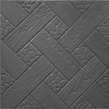 Тротуарная плитка Ялта 300х300х30 черный